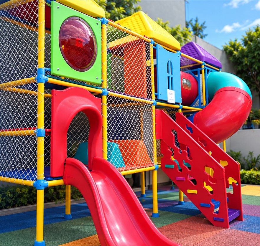 Rede de proteção para playground